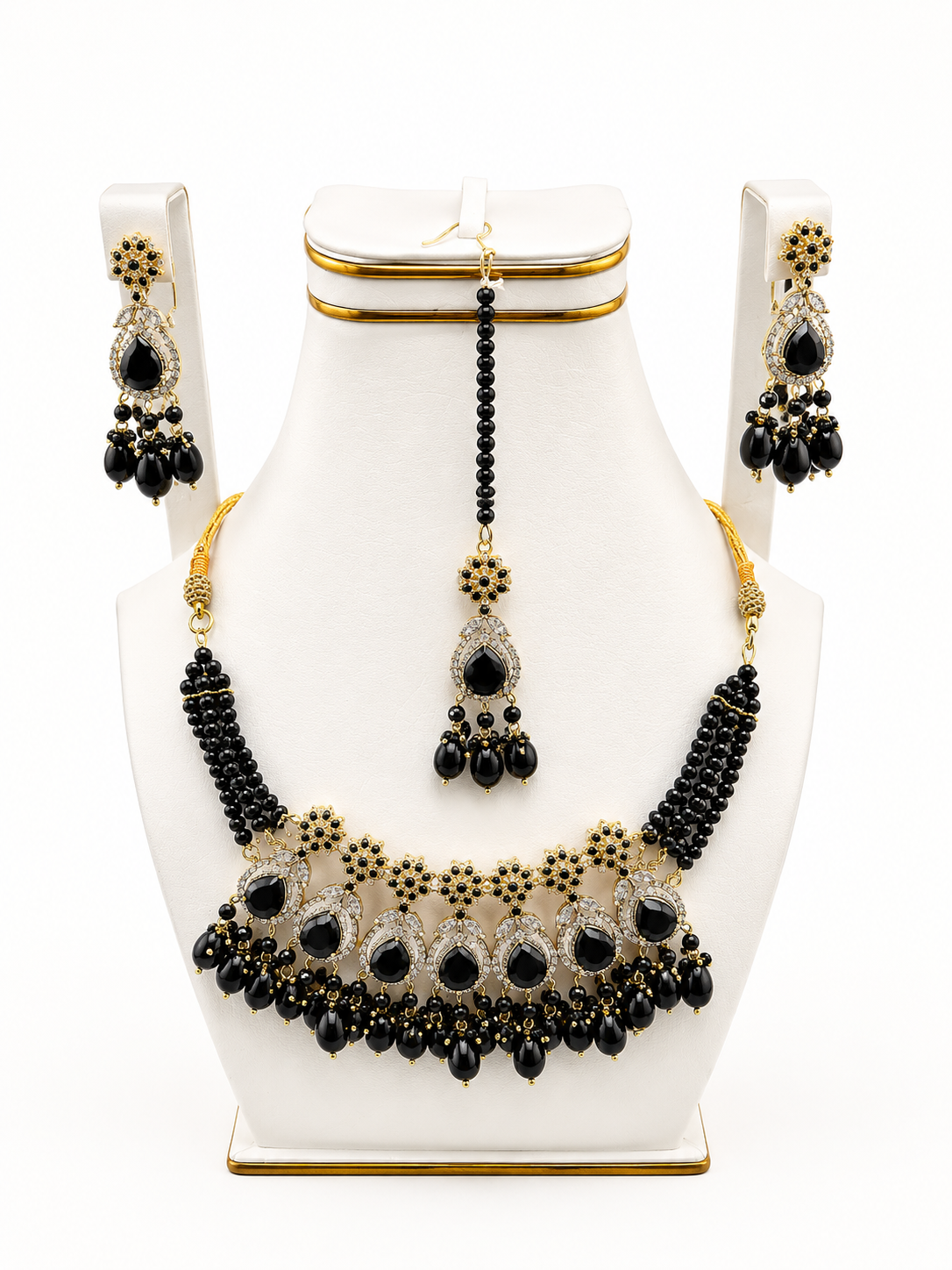 Black Onyx Bridal Necklace Set (new)