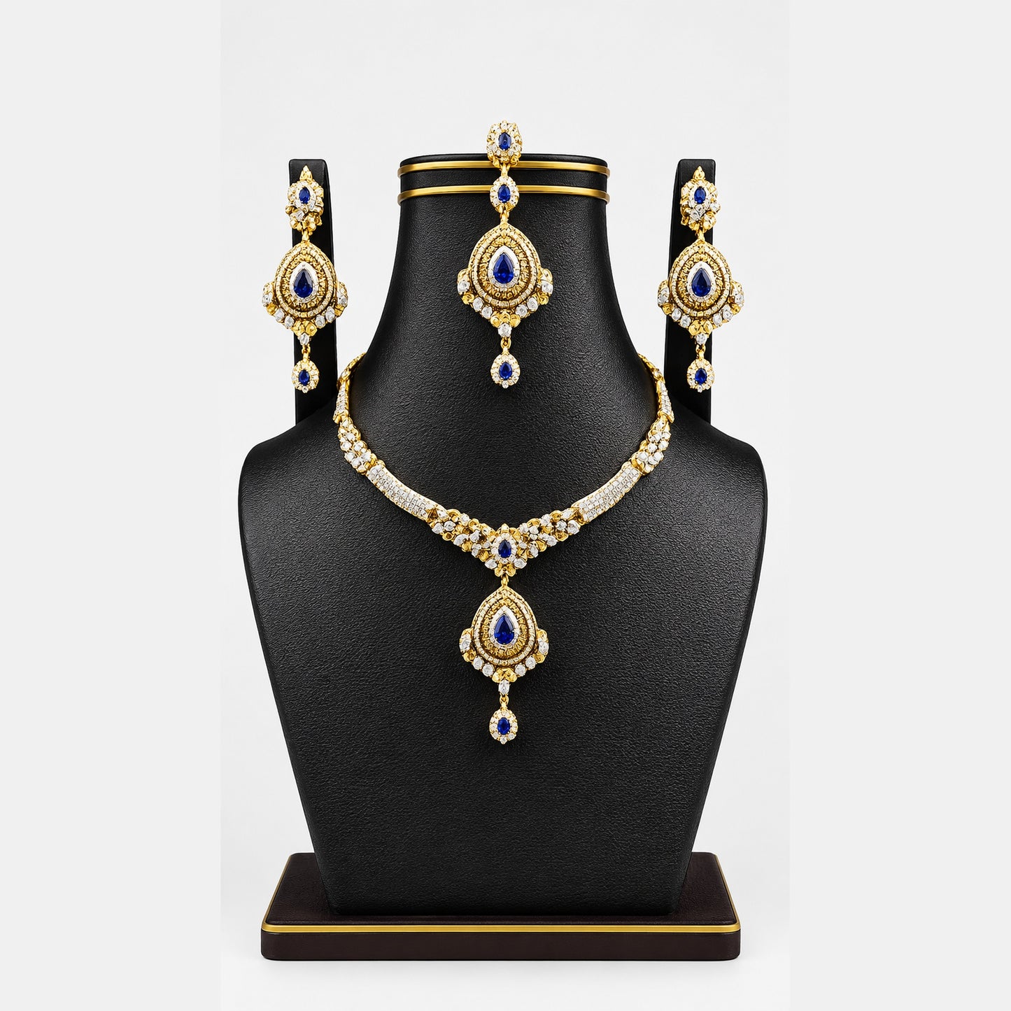 Sapphire Bloom Bridal Set