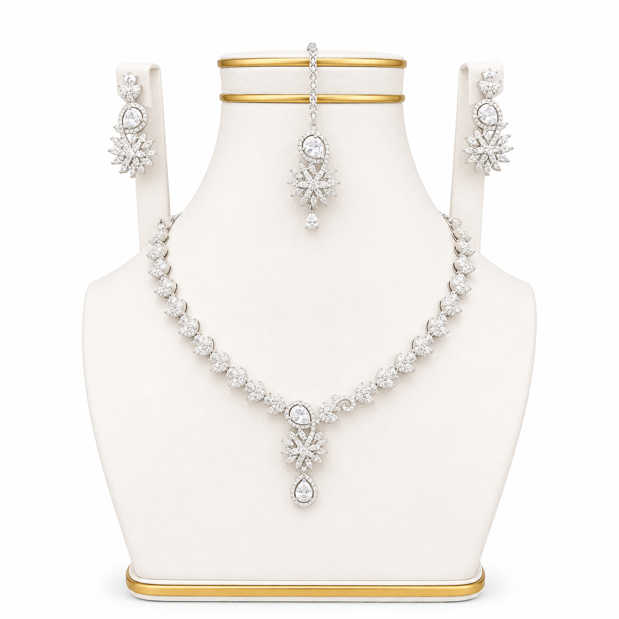 Starburst Crystal Necklace Set