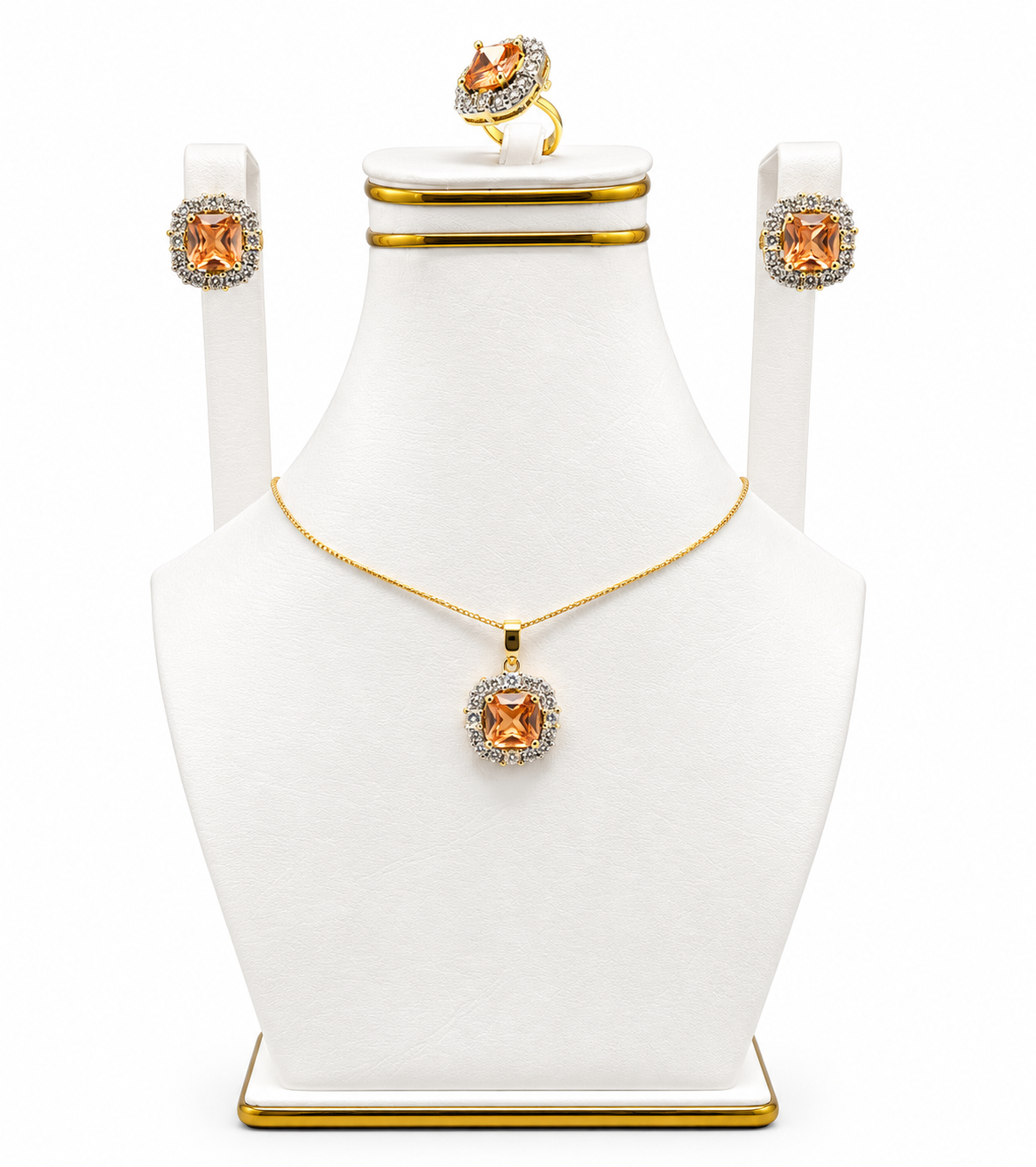 Champagne Halo Pendant Set
