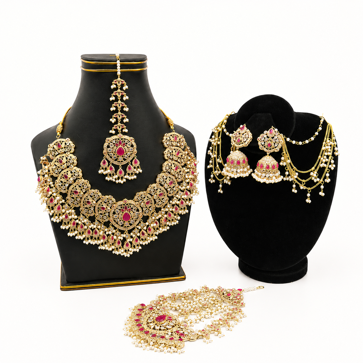 Classic Kundan Bridal Set – Ruby Rani