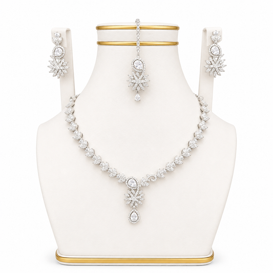Starburst Crystal Necklace Set